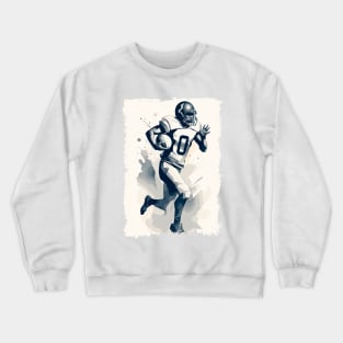 ✪ Football Player Portrait ✪ Abstract Vector Art Illustration Crewneck Sweatshirt